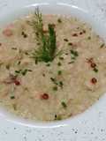 Risotto con salmone affumicato e finocchi