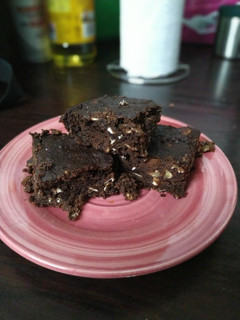 Una foto de Brownies de Porotos Negros