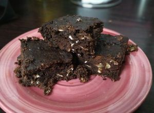 Una foto de Brownies de Porotos Negros