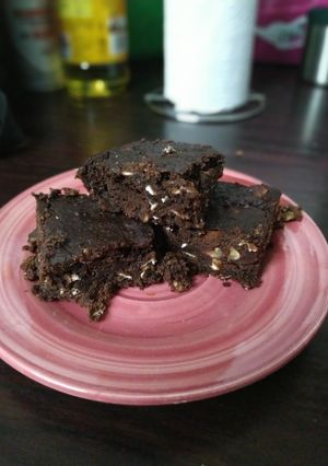 Una foto de Brownies de Porotos Negros