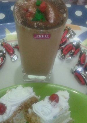 A picture of Cold Coffee with IceCream.