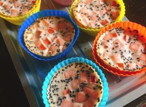 Hình của món Cupcake mặn cho bé ăn sáng.