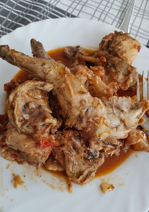 Una foto de Conejo picante