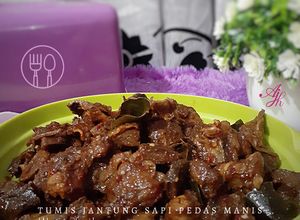 Foto resep Tumis jantung sapi pedas manis