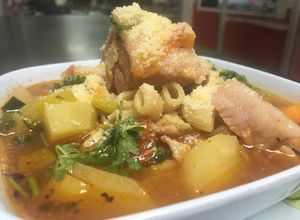 Una foto de Sopa minestrone
