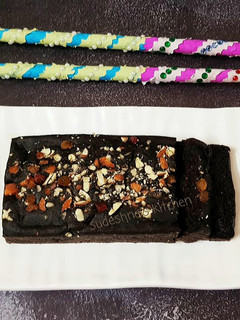 A picture of Choco-Jaggery Loaf Cake.