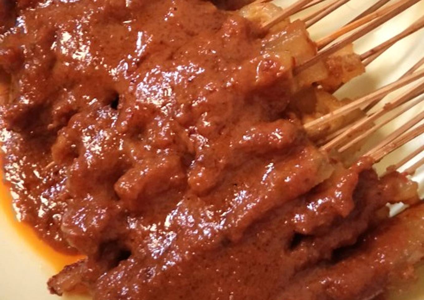 Sate cecek bumbu pecel