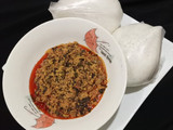 Tuwan Shinkafa with Egusi soup