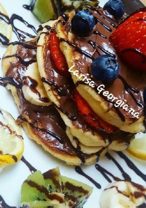 O poză a rețetei Pancakes Pufoase.