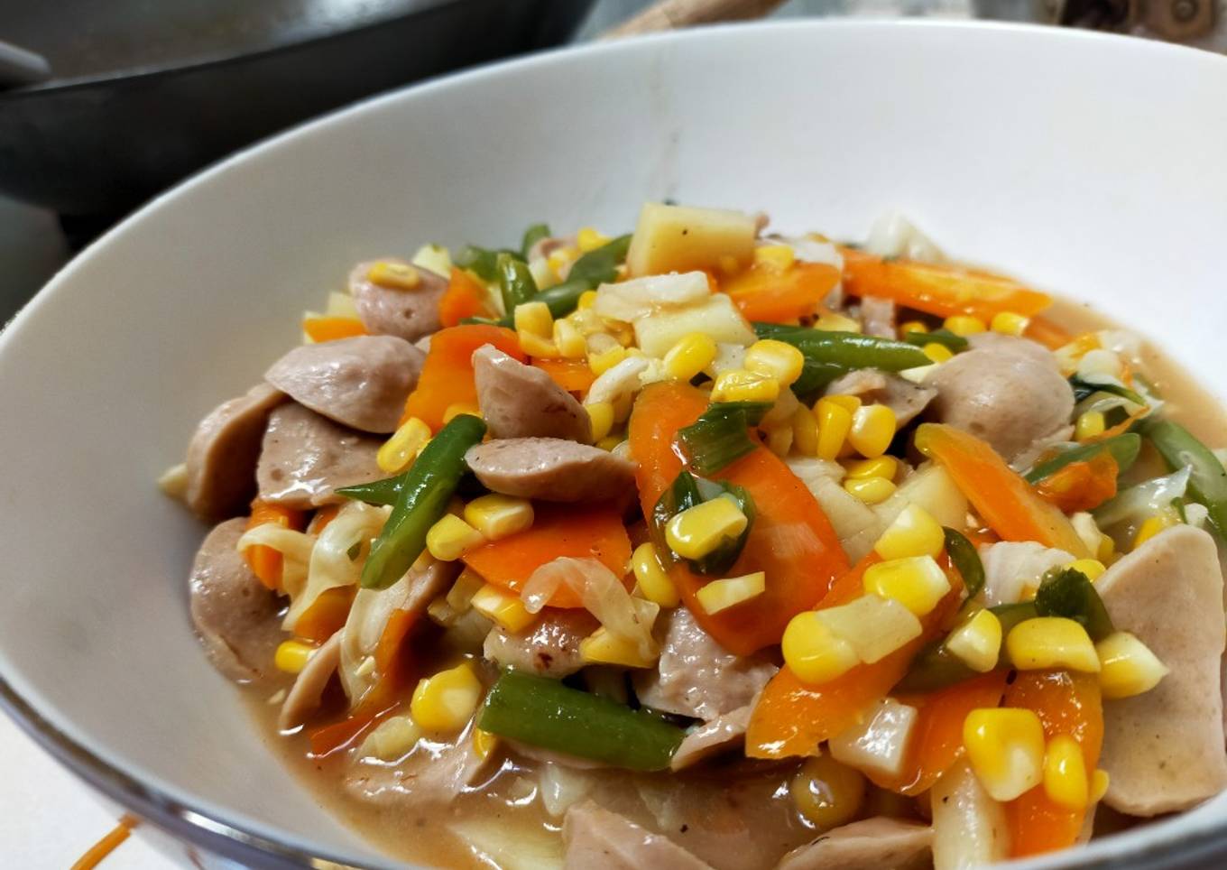 Cap Cay Bakso Enak