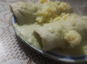 Una foto de Enchiladas suizas sin chile
