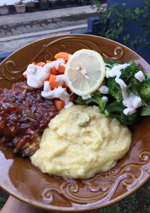 Foto resep Chicken Grill Mashed Potato