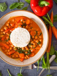 Veganes Kichererbsen-Curry Rezepthauptbild