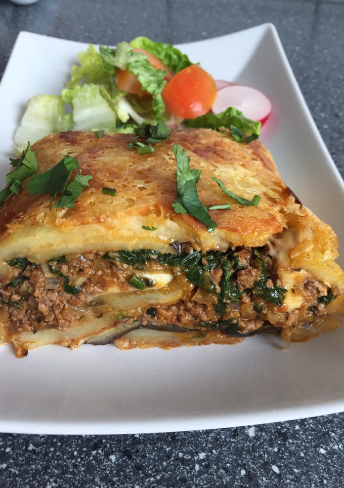 Una foto de Rollo de patata gratinado