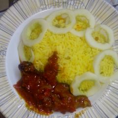 A picture of Tumeric rice.