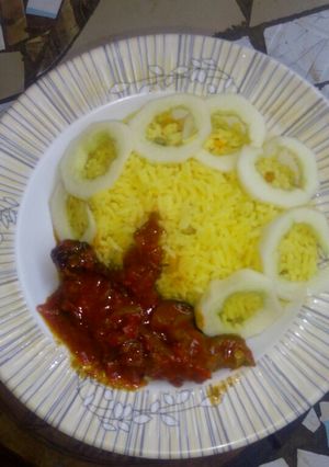 A picture of Tumeric rice.