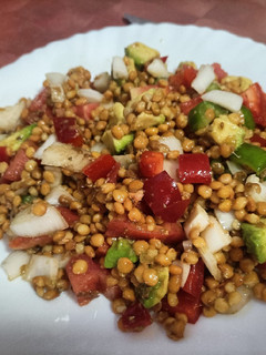 Una foto de Ensalada de lentejas