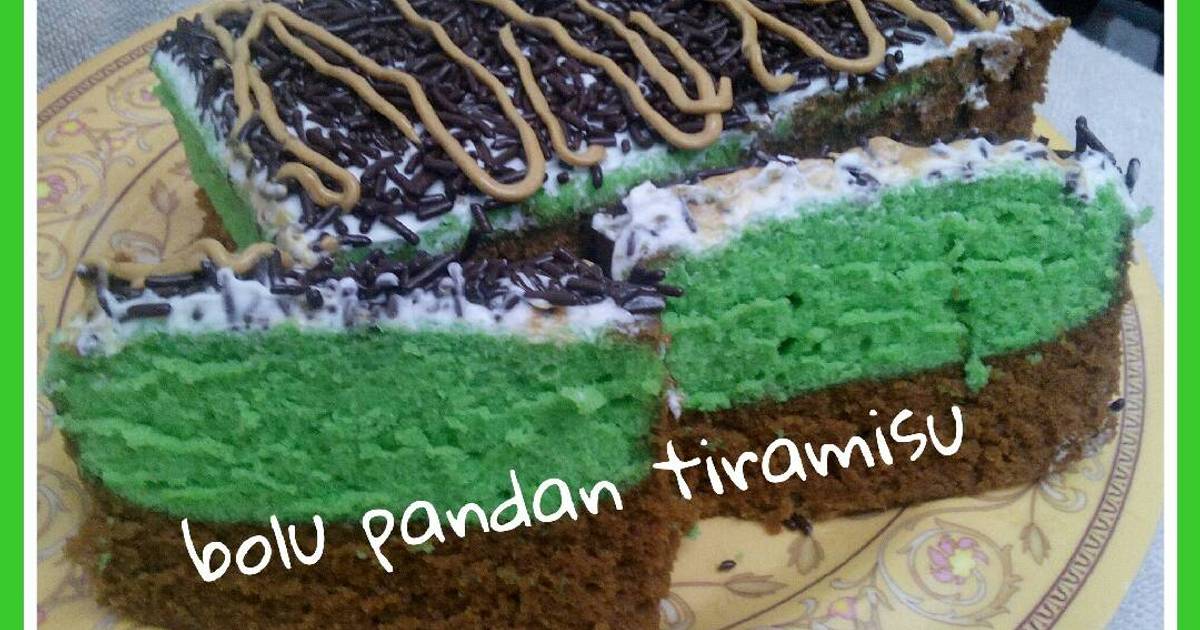  Resep  Bolu  kukus  pandan tiramisu oleh Dwi W Cookpad