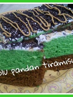 Foto resep Bolu kukus pandan tiramisu