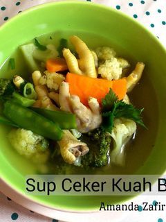 Foto resep Sup Ceker Ayam Kuah Bening