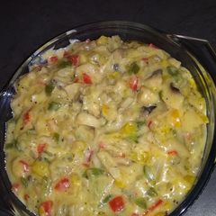 A picture of Colourful Mushroom sauce.
