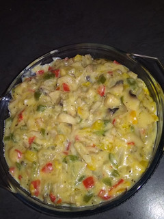 A picture of Colourful Mushroom sauce.