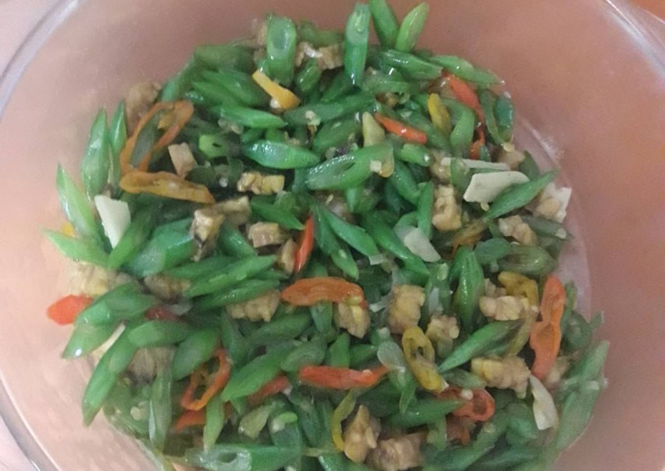 Tumis Buncis Tempe