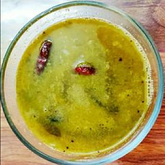 A picture of Brahmi leaves Rasam.