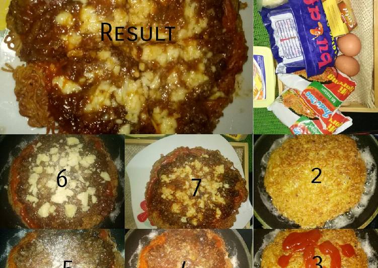 Cara Gampang Membuat Pizza mie Anti Gagal
