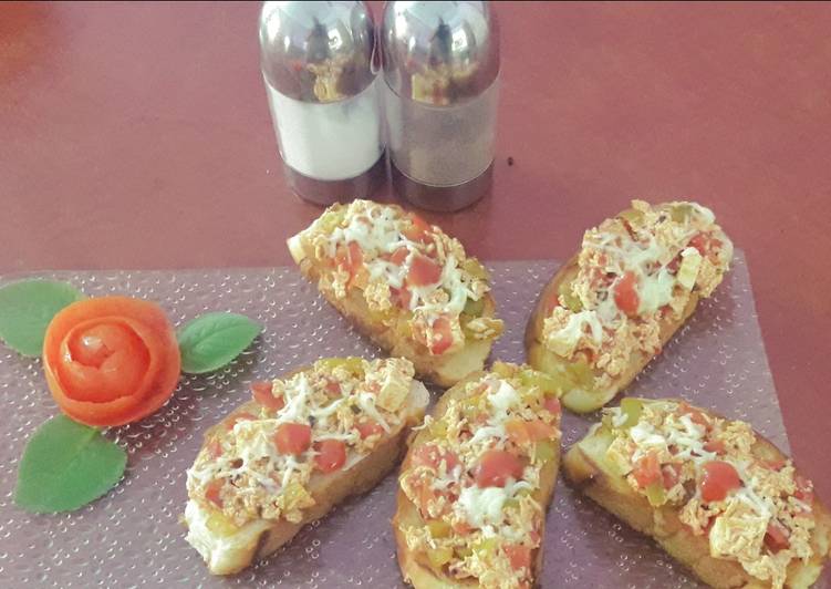 Recipe of Ultimate Paneer bruschetta