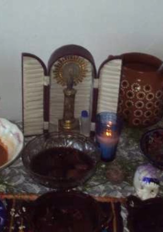 Una foto de Nopales y romeritos en chilito de guajillo
