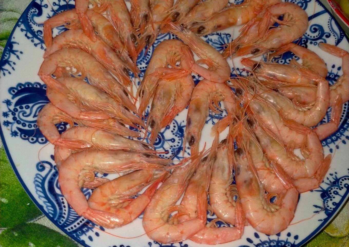 Gambas cocidas