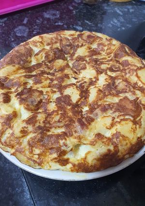 Una foto de Tortilla de patata sin cebolla