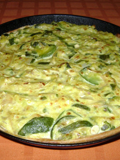 Una foto de Tarta de zapallitos verdes