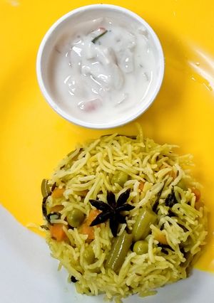 A picture of Mix Veggies Pulao.