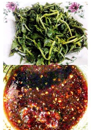 Foto resep Sambel daun kangkung (plencing kangkung) yahuuutt