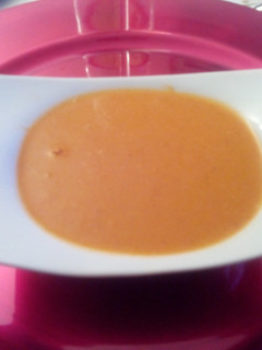 Una foto de Crema de gambas