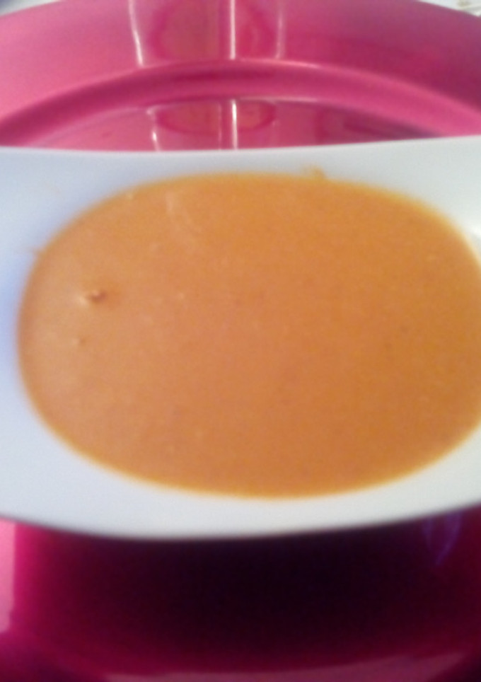 Una foto de Crema de gambas