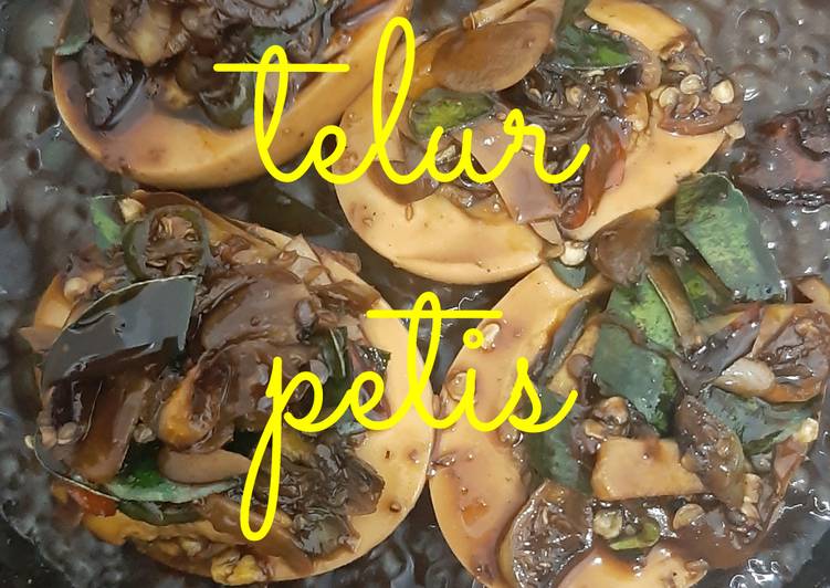 Siap Saji Telur petis (pelengkap sayur lebaran) Ala Warung