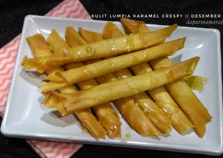 Kulit lumpia karamel crispy