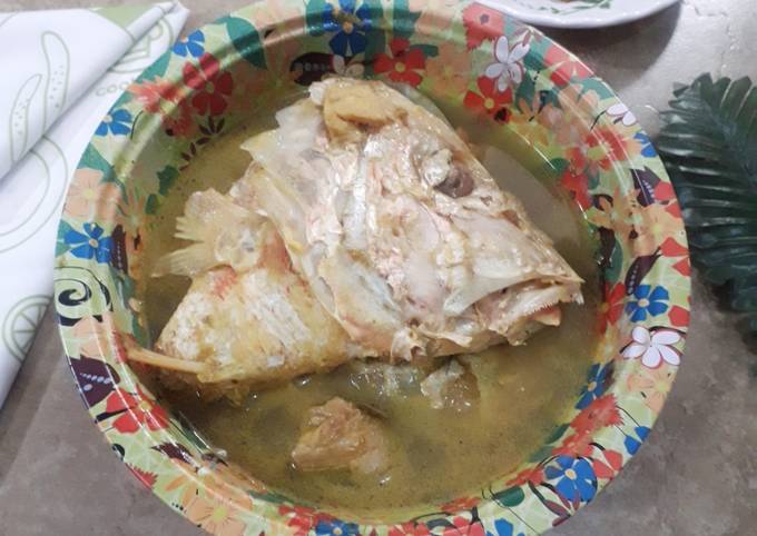 Cara membuat Sayur kuning kepala kakap Cara membuat Sayur kuning kepala kakap