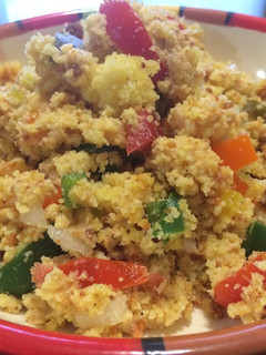 A picture of Confetti Cornbread Salad.