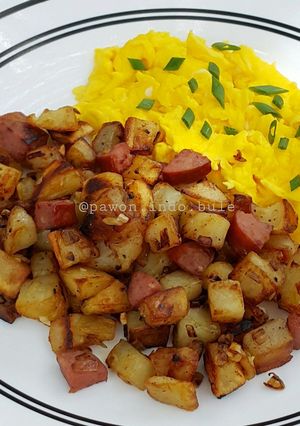 Foto resep Oseng Kentang Sosis untuk sarapan