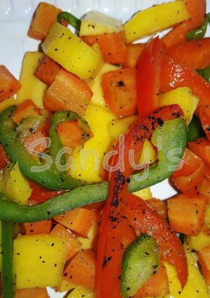 A picture of My Mango Carrot Salad.