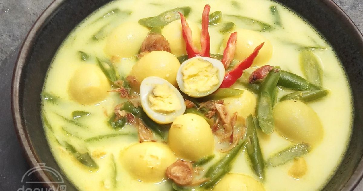 Ketupat SAYUR BUNCIS TELUR PUYUH
