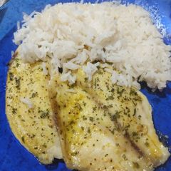 A picture of Baked Lemon Pepper Tilapia.