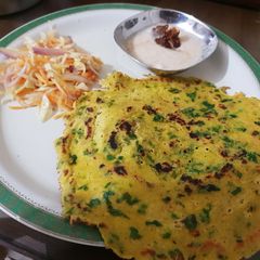 A picture of Green besan chilla.