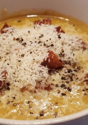 Una foto de Sopa crema de vegetales