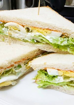 Foto resep Sandwich telur sehat simple