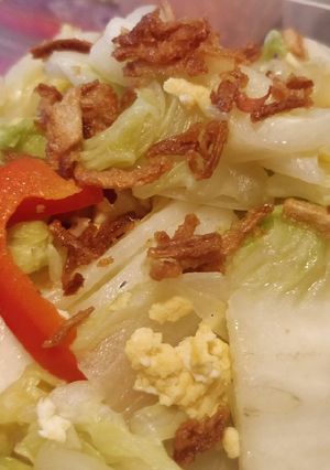 Foto resep Sawi Putih Telur Orak-arik